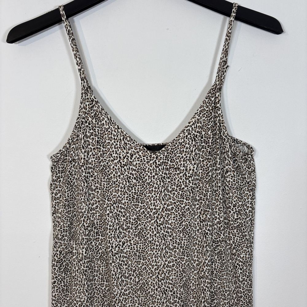 Jenni Kayne Leopard Slip Dress 100% Viscose Italian Fabric Maxi Dress XS Drapey - Picture 5 of 14